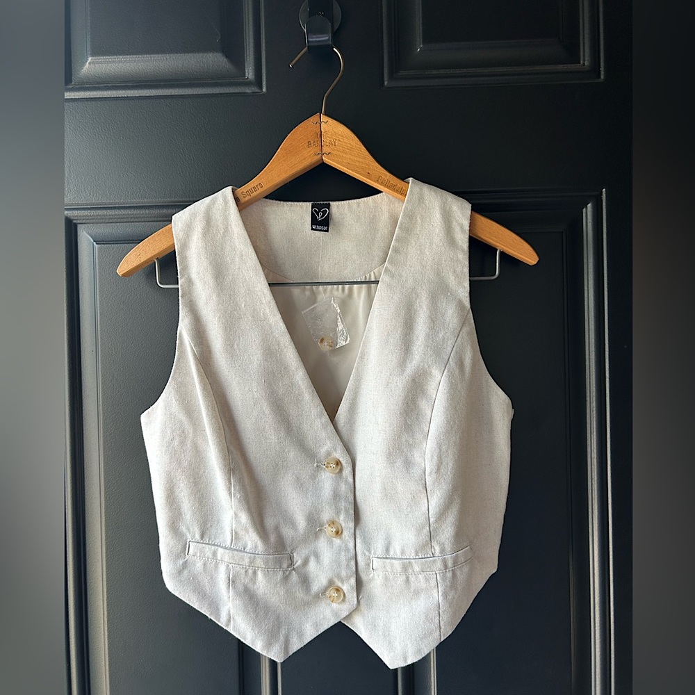 NWOT Windsor Linen Vest / Size Small